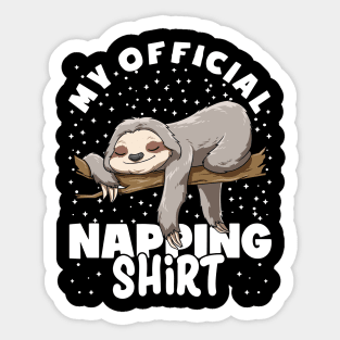 Funny Napping Sleeping Sloth Lazy Sleep Sticker